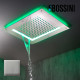 Cadre rétrofit à LED chromothérapie acier brossé pour plafonds de douche - Bossini HI0925075