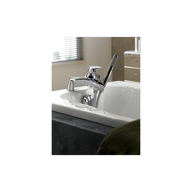 Support pour douchette en laiton chromé sous robinet - CRISTINA ONDYNA SU28551