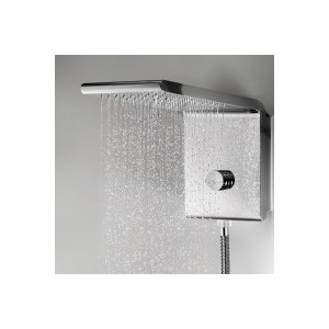 Kit colonne de douche pour hydrothérapie chromé Syncro-Rain - Bossini I00593030