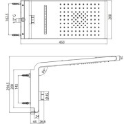 Kit colonne de douche pour hydrothérapie chromé Syncro-Rain - Bossini I00593030