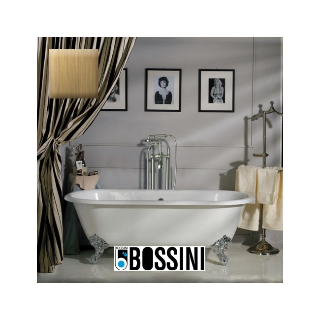 Kit mélangeur mural bain/douche à colonnettes à alimentation par le sol, douchette et flexible LIBERTY LINE - BOSSINI L00130021