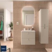 Meuble de salle de bain 2 tiroirs UNIIQ 600 macchiato - SALGAR 96601