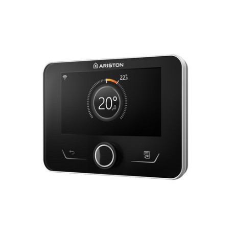 Thermostat modulant programmable filaire Sensys HD noir classe V Ariston 3319468 