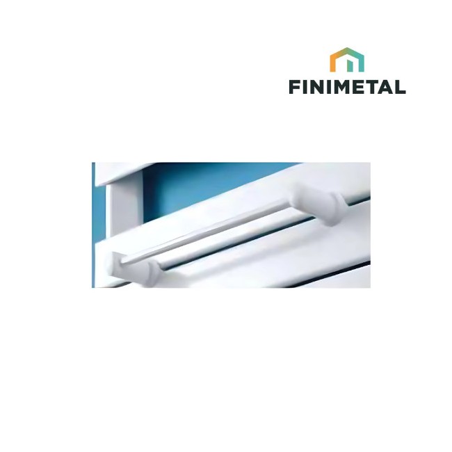 Barre Porte-serviette 375 mm SILAY-APANEO Blanc - Finimetal 3900147