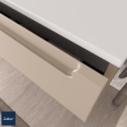 Meuble de salle de bain MONTERREY 900 2 tiroirs métal.MACCHIATO 897x540x450mm - SALGAR 96486 