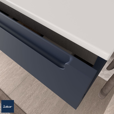 Coquette MONTERREY 1000 1 tiroir métallique NIGHT BLUE 997x270x450 mm - SALGAR 96445 