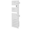 Sèche-serviettes étroit soufflant ATLANTIC - NEFERTITI mat à gauche 1500W (500W+1000W) 850087