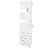 Sèche-serviettes étroit soufflant ATLANTIC - NEFERTITI mat à gauche 1500W (500W+1000W) 850087