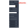 Sèche-serviettes étroit soufflant ATLANTIC - NEFERTITI mat à gauche 1500W (500W+1000W) 850087