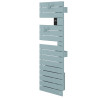 Sèche-serviettes étroit soufflant ATLANTIC - NEFERTITI mat à gauche 1500W (500W+1000W) 850087