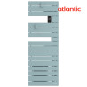 Sèche-serviettes étroit soufflant ATLANTIC - NEFERTITI mat à gauche 1500W (500W+1000W) 850087