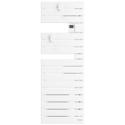 Sèche-serviettes étroit ATLANTIC - NEFERTITI mat à gauche 600W 850609