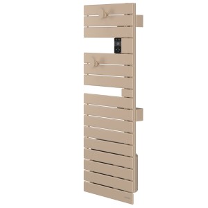 Sèche-serviettes étroit soufflant ATLANTIC - NEFERTITI mat à gauche 1600W (600W+1000W) 850483