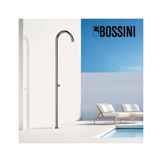 Colonne de douche extérieure à mitigeur progressif chromé Pool - Bossini L00370030