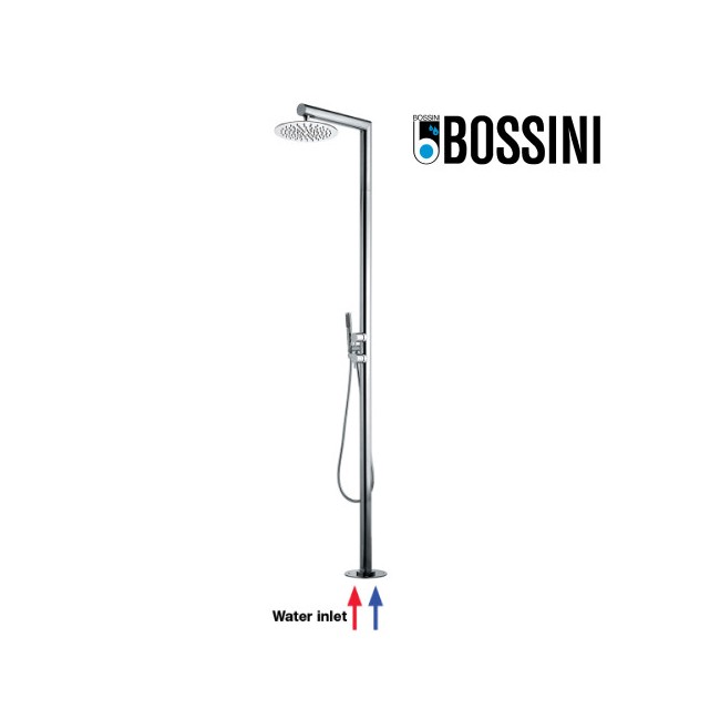 Colonne de douche extérieure à mitigeur double progressif chromé NEK - Bossini L00380030