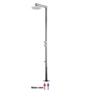 Colonne douche pour piscine 2 mitigeurs progressifs chromé NEK - Bossini L00382030