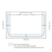 Receveur extra-plat 100x90 Kineline BPC blanc - KINEDO RD2001