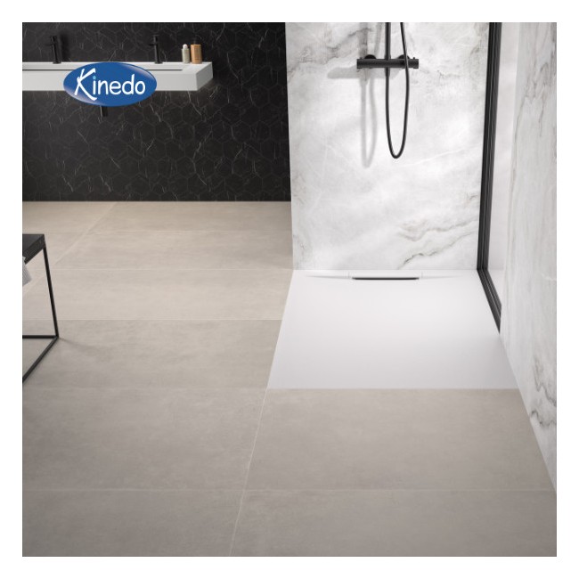 Receveur extra-plat 100x80 Kineline BPC blanc - KINEDO RD2000