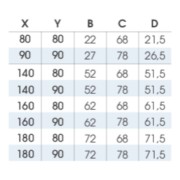Receveur extra-plat 180x90 Kineline BPC sable - KINEDO RD2009S