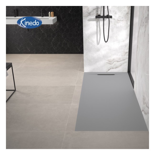 Receveur extra-plat 180x90 Kineline BPC gris pierre - KINEDO RD2009P