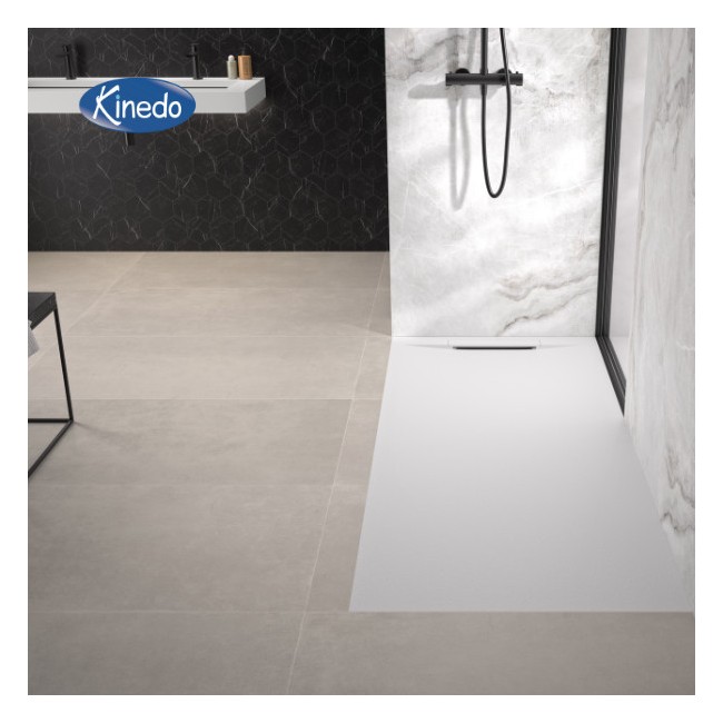 Receveur extra-plat 160x90 Kineline BPC blanc - KINEDO RD2007