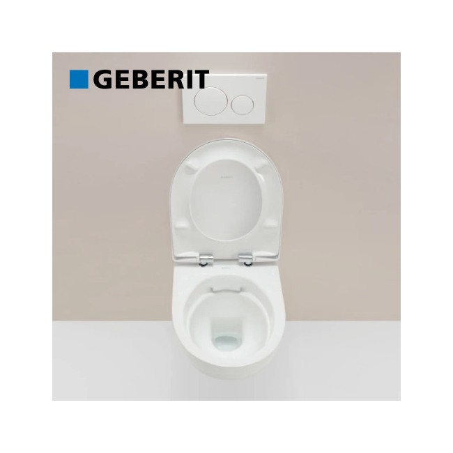 Pack WC suspendu à fond creux Renova - Geberit 500.699.01.1