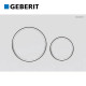 Plaque de déclenchement pour WC blanc mat laqué Sigma - Geberit 115.882.JT.1