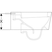 Jeu de supports de cuvettes de WC avec petite surface d’appui Duofix - Geberit 111.847.00.1
