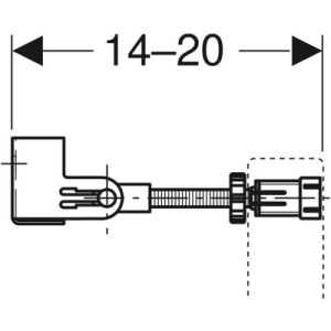 Kit de fixations murales pour montage individuel, élément d’angle Duofix - Geberit 111.835.00.1