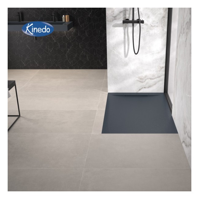 Receveur extra-plat 120x80 Kineline BPC anthracite - KINEDO RD2002A