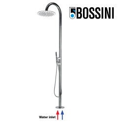 Colonne de douche extérieure à mitigeur double progressif chromé Tetis - Bossini L00388030