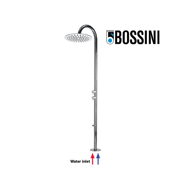 Colonne de douche extérieure à mitigeur double progressif chromé Tetis - Bossini L00389030