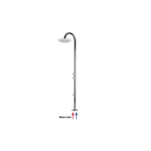 Colonne de douche extérieure à mitigeur double progressif chromé Tetis - Bossini L00390030