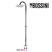 Colonne de douche extérieure à mitigeur double progressif chromé Tetis - Bossini L00391030