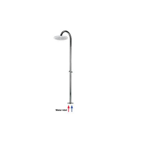 Colonne de douche extérieure à mitigeur double progressif chromé Tetis - Bossini L00391030
