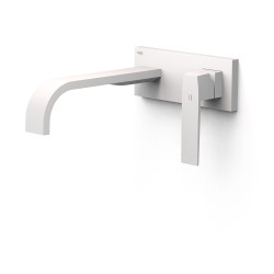 Façade mitigeur lavabo Blanc mat - TRES 20230034BM