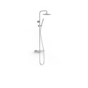 Colonne de douche thermostatique 2 voies Chrome - TRES 19039312