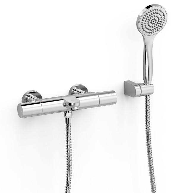 Ensemble douche bain-douche thermostatique Chrome - TRES 19017419