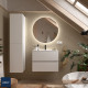 Meuble salle de bain 2 tiroirs FUSSION LINE 700 WHITE COTTON - SALGAR 96689