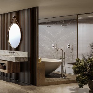 Mélangeur bain-douche à colonnette TEO - Bossini Z00751021