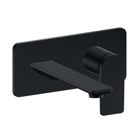 Façade mitigeur lavabo encastré ac plaque bec 185 mm blackma - CRISTINA ONDYNA BA25613 