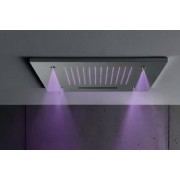 Ciel de pluie carrée 50 cm avec cascade et brumisateur Chromothérapie HYDROTHERAPIE - CRISTINA ONDYNA TT50051