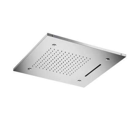 Ciel de pluie carrée 50 cm avec cascade et brumisateur Chromothérapie HYDROTHERAPIE - CRISTINA ONDYNA TT50051
