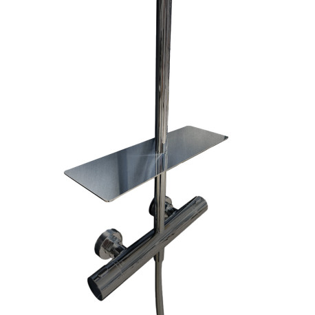 Porte savon pour colonnes cristina metal brosse - CRISTINA ONDYNA AB00377 