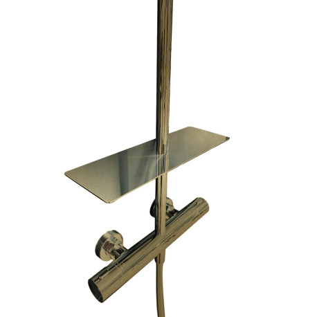 Porte savon pour colonnes cristina or brosse - CRISTINA ONDYNA AB00396P 