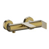 Mitigeur bain douche mural or brosse - CRISTINA ONDYNA BA10796P 