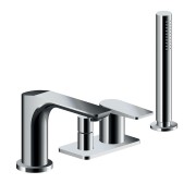 Mitigeur bain-douche 4 trous sur gorge chromé - CRISTINA ONDYNA BA18151 