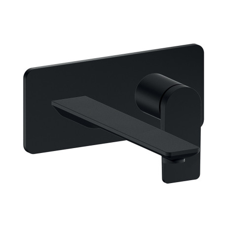 Façade mitigeur lavabo encastré ac plaque bec 225 mm blackma - CRISTINA ONDYNA BA25813 