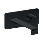 Façade mitigeur lavabo encastré ac plaque bec 225 mm blackma - CRISTINA ONDYNA BA25813 