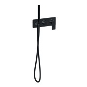 Façade douche/bain douche 2 sorties black mat - CRISTINA ONDYNA BA60213 